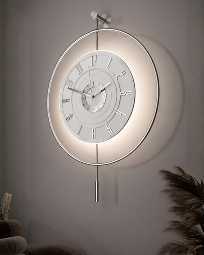 Large Luxury LED Backlit and Silent Non-Ticking Decorative Clock